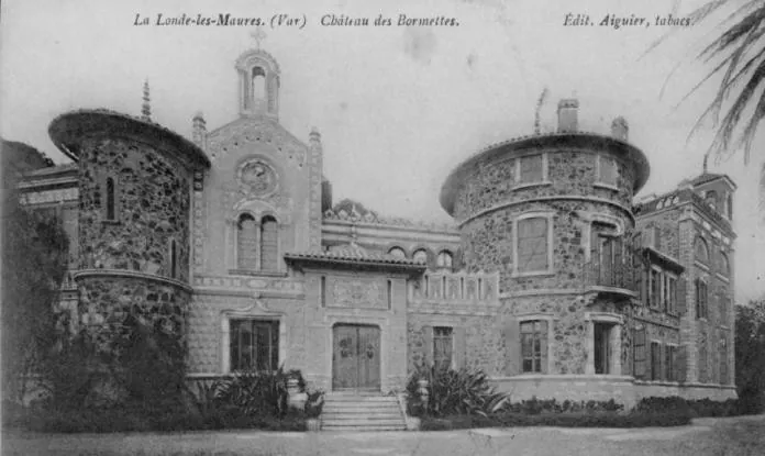 Carte postale ancienne du château Horace Vernet, aux Bormettes à La Londe-les-Maures