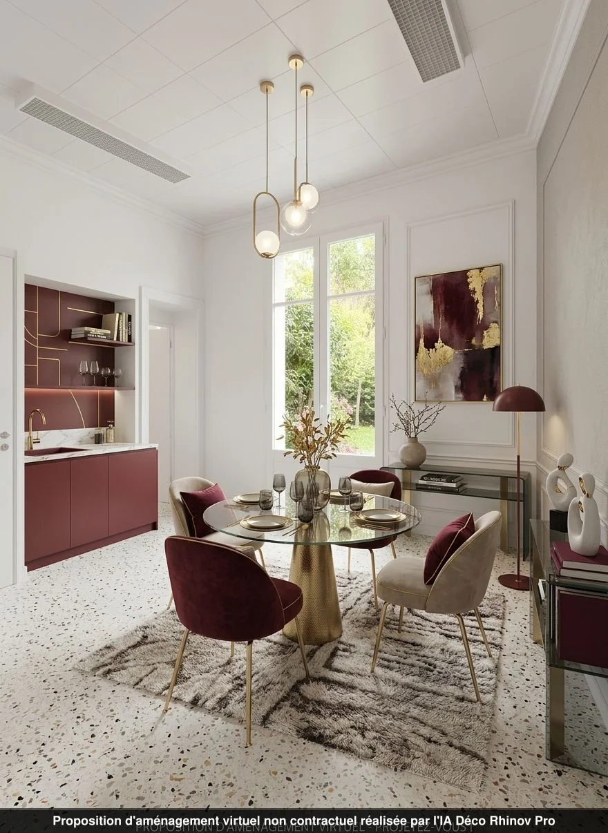 Cuisine du lot 0.06, ambiance terrazzo